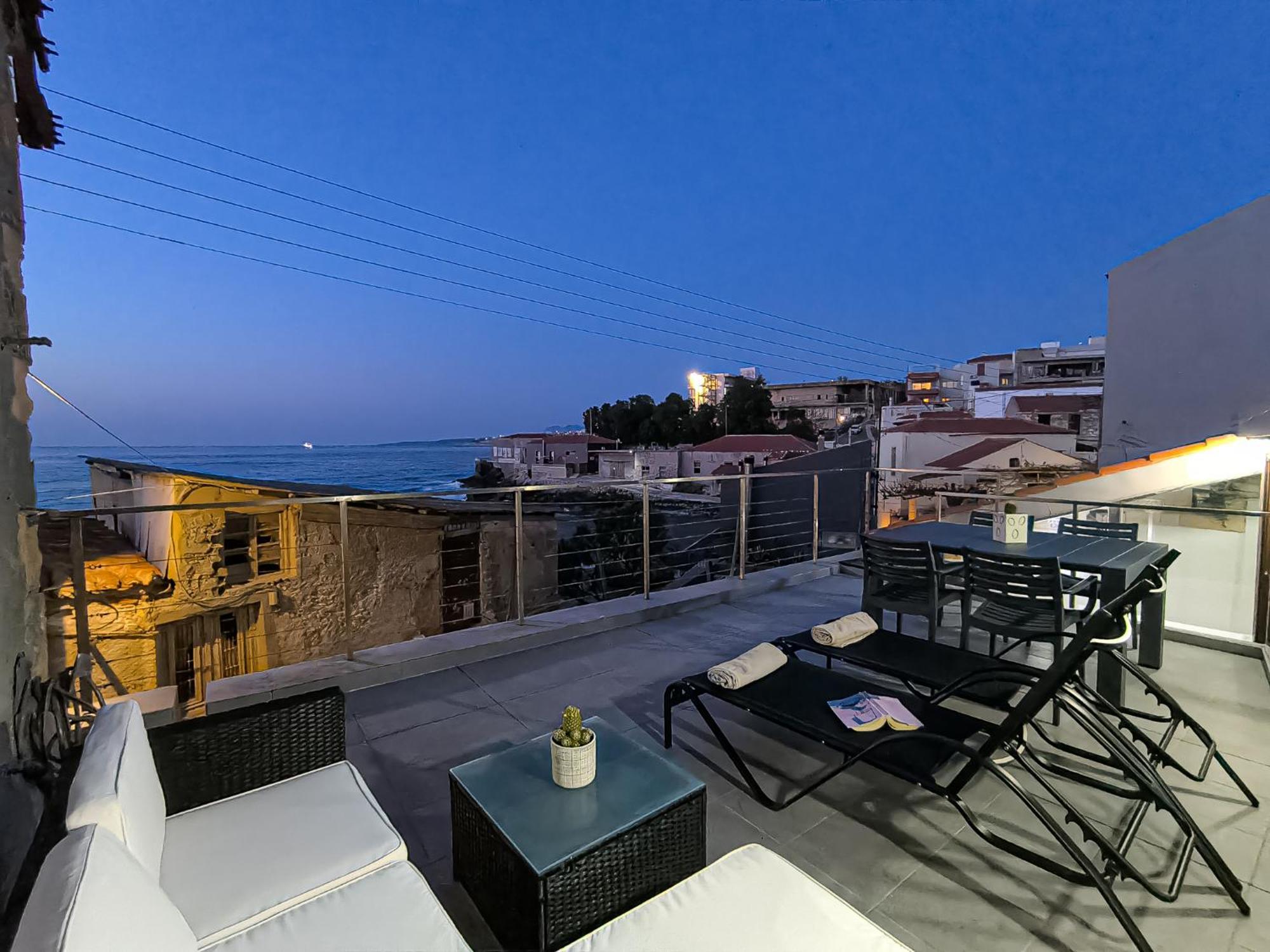 Charming Old Tannery House With Spacious Veranda And Stunning Sea View! Khania Eksteriør bilde
