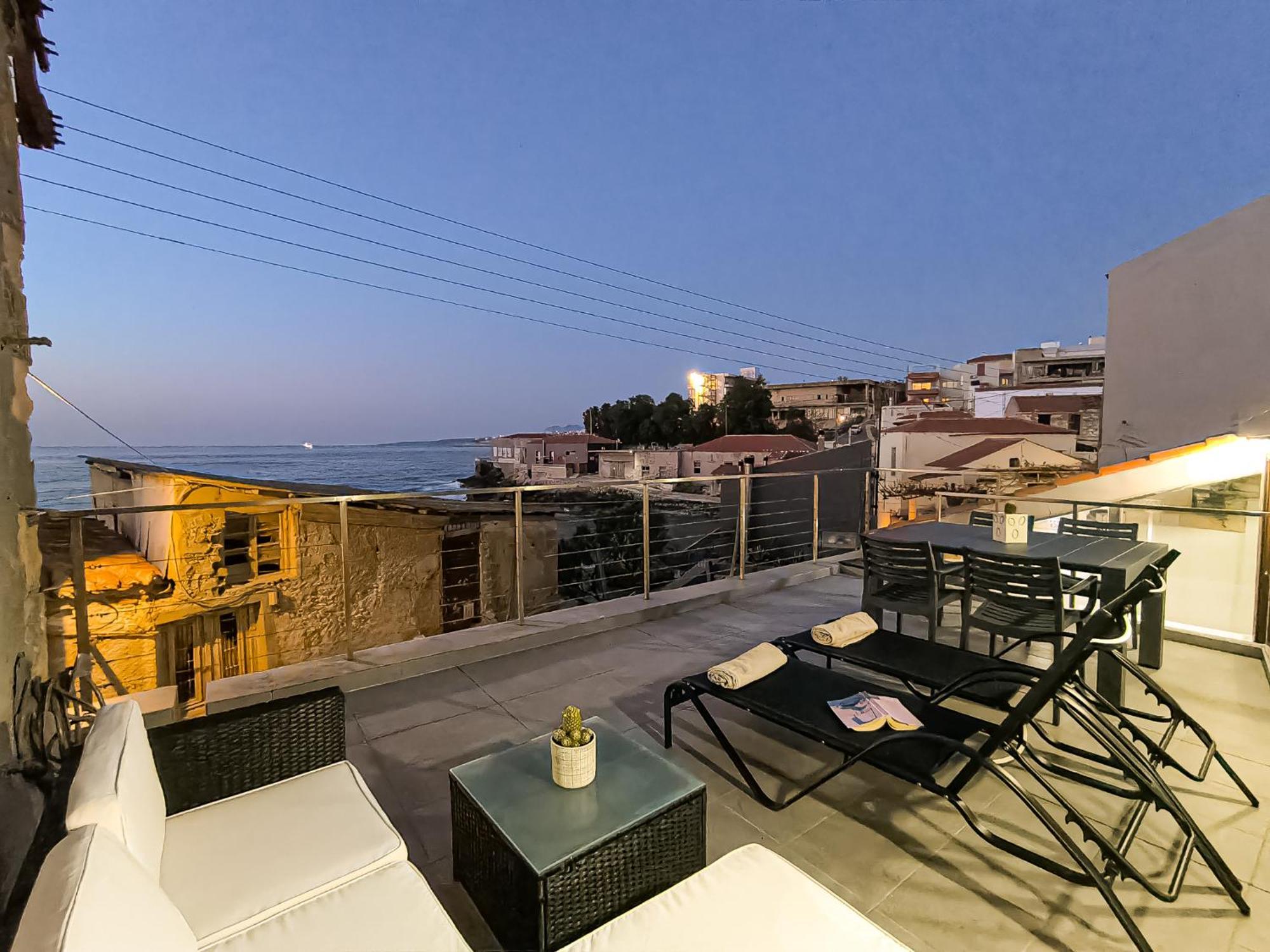 Charming Old Tannery House With Spacious Veranda And Stunning Sea View! Khania Eksteriør bilde