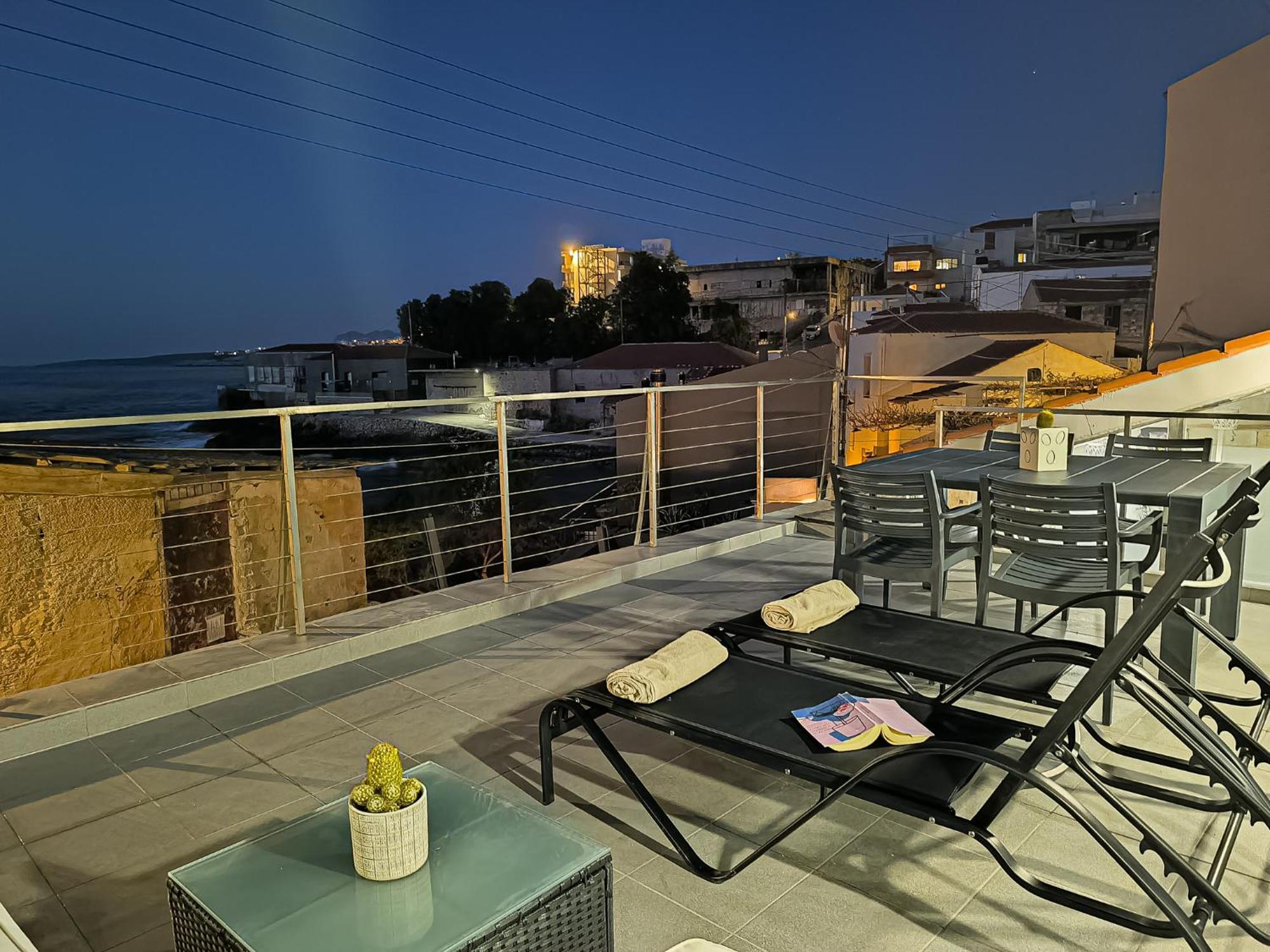 Charming Old Tannery House With Spacious Veranda And Stunning Sea View! Khania Eksteriør bilde